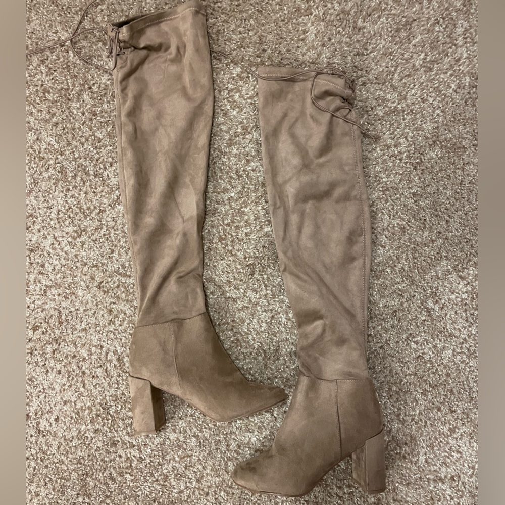 Chinese Laundry King Suedette over the knee boot